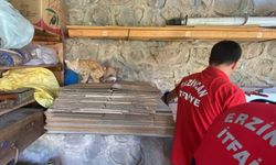 Erzincan itfaiye ekibinden kurtarma operasyonu