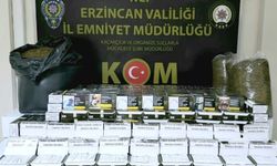 Erzincan’da binlerce makaron ele geçirildi