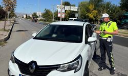 Erzincan polisi trafik güvenliği için sahada