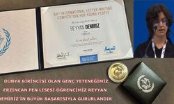 Dünya birincisi Reyyan Demiriz Erzincan'ı gururlandırdı