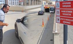 Erzincan Araştırma Hastanesi otoparkı girişlerde yeni sistem başladı