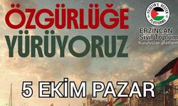 Erzincan’dan çağrı: “Özgürlüğe Yürüyoruz”