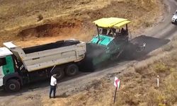 Erzincan'da köy yolları yenileniyor