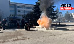 Erzincan Aras Elektrik binasında tatbikat