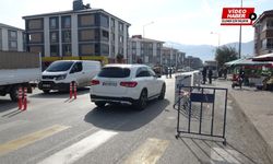 Erzincan'da Salı Pazarı’nda trafik akışı kameralara böyle yansıdı!