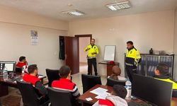 Erzincan'da kurum personeline güvenli sürüş eğitimi