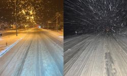 Erzincan-Sivas arasında lapa lapa yağıyor.. Sürücüler dikkat!