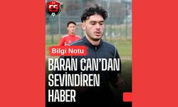 24 Erzincanspor oyuncusu Baran Can’dan sevindiren haber