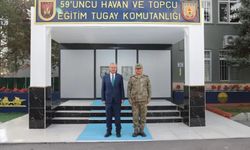 Rektör Levent 59. Havan ve Topçu Eğitim Tugay Komutanlığını ziyaret etti