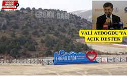 Başkan Aksun'dan "Sakın Gitmeyin” mesajı Ergan Dağı’ndan geldi