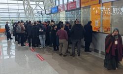 Erzincan Havalimanında hareketli saatler