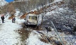 Erzincanspor maçına gelen minibüs yoldan çıktı...