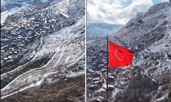 Kemaliye’de kartpostallık kış manzaraları