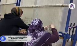 Erzincan'da Cengerli Kilim Dokuma Kursuna yoğun ilgi..