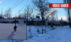 Erzincan'da zorlu kış şartlarında ekipler sahadaydı