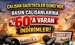 Çalışan Gazeteciler Günü’nde basın çalışanlarına %60 varan indirimler
