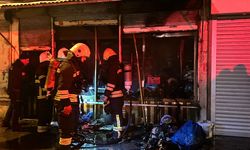 Erzincan’da bir iş yeri yangını korkuttu