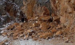 Dikkat! Erzincan'da o yola kayalar düştü: Güzergâh Geçici Olarak Kapatıldı