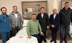 Vali Aydoğdu, tedavi gören Müdür Tezel’i yalnız bırakmadı