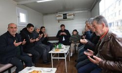 Erzincan Valisi ve il müdürlerinden duygusal taziye ziyareti