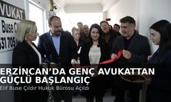 Erzincan'da genç avukattan güçlü başlangıç: Hukuk Bürosu yoğun katılımla açıldı