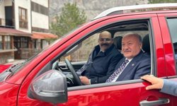 Erzincan'ın ilçesine 4x4 Foton hibe edildi...