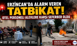 Erzincan’da Alarm Veren Tatbikat! Otel Personeli Alevlere Karşı Seferber Oldu