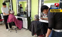 Erzincan’da Gençler Yaşlıların Traş Hizmetinde