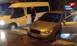 Erzincan’da Sağanak Yağış Sürücülere Geçit Vermedi