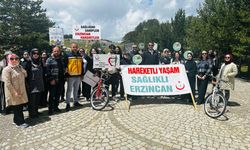 Sağlıklı yürüyüş yapan gençler bisiklet kazandı