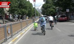 Erzincan’da Büyüklerin Arkasından Pedal Çeviren Minik Yürek Fark Yarattı!