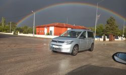 Erzincan'da Gökyüzünü Gökkuşağı Renklendirdi