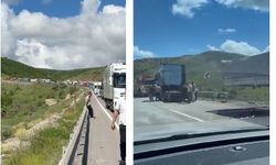 Erzincan-Erzurum Yolunda Sıcak Dakikalar: TIR Kazası Ulaşımı Felç Etti!
