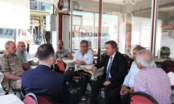 Vali Hamza Aydoğdu Üzümlü’de vatandaşlarla bir araya geldi
