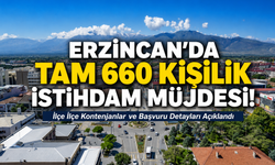 Erzincan’da 660 Kişilik İstihdam! Başvurular Başladı