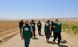 DSİ Heyeti Erzincan'da Arazi Toplulaştırma Sahasında
