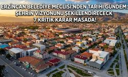 Erzincan Geleceğini Şekillendiriyor: Belediye Meclisinden Şehir İçin 7 Kritik Hamle!