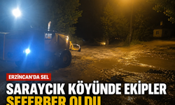 Erzincan Çayırlı’da Sel Alarmı