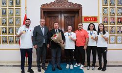 Erzincan’ın altın çocukları gururla karşılandı