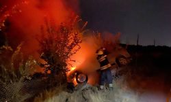Erzincan’da Mahalle Arasında Araç Yangını