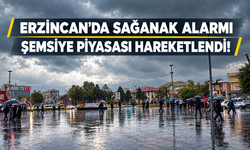 Erzincan’da Sağanak Alarmı: Şemsiye Piyasası Hareketlendi!