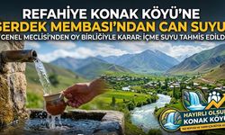 Refahiye’nin Konak Köyü’nde İçme Suyuna 'Gerdek Membası' Can Suyu Olacak!
