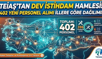 TEİAŞ’tan Dev İstihdam Hamlesi: 402 Yeni Personel İllere Göre Dağılımı!