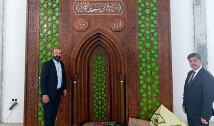 Başkan Aksun Cami İnşaatına Ziyaret