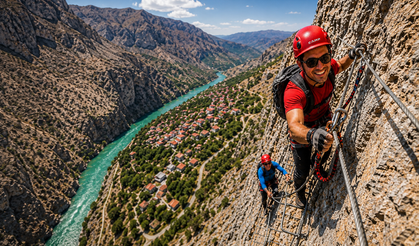 Kemaliye’de Adrenalin Zirvesi: Via Ferrata’ya Davet