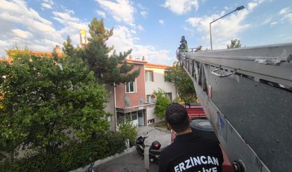 Çatıya Çıktı, Aşağı İnemedi! Erzincan İtfaiyesi Yardımına Koştu