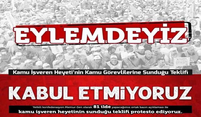 Memur- Sen, eylem yapma kararı aldı! Greve gidiyor?