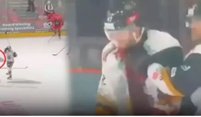 Buz hokey maçında şok ölüm: Böyle kaza görülmedi!