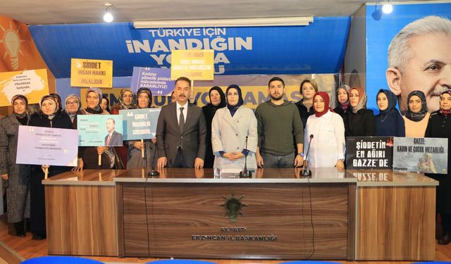 Ak Parti Erzincan Kadın Kolları Başkanı Külünk: 'Her türlü şiddeti reddediyoruz'