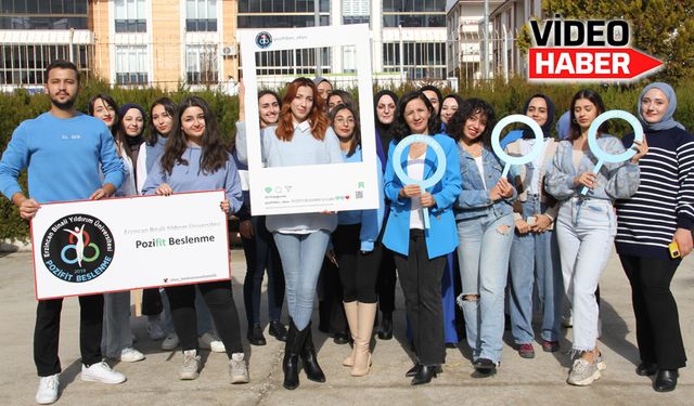 Erzincan'da öğrenciler diyabet farkındalığı için maviye büründü